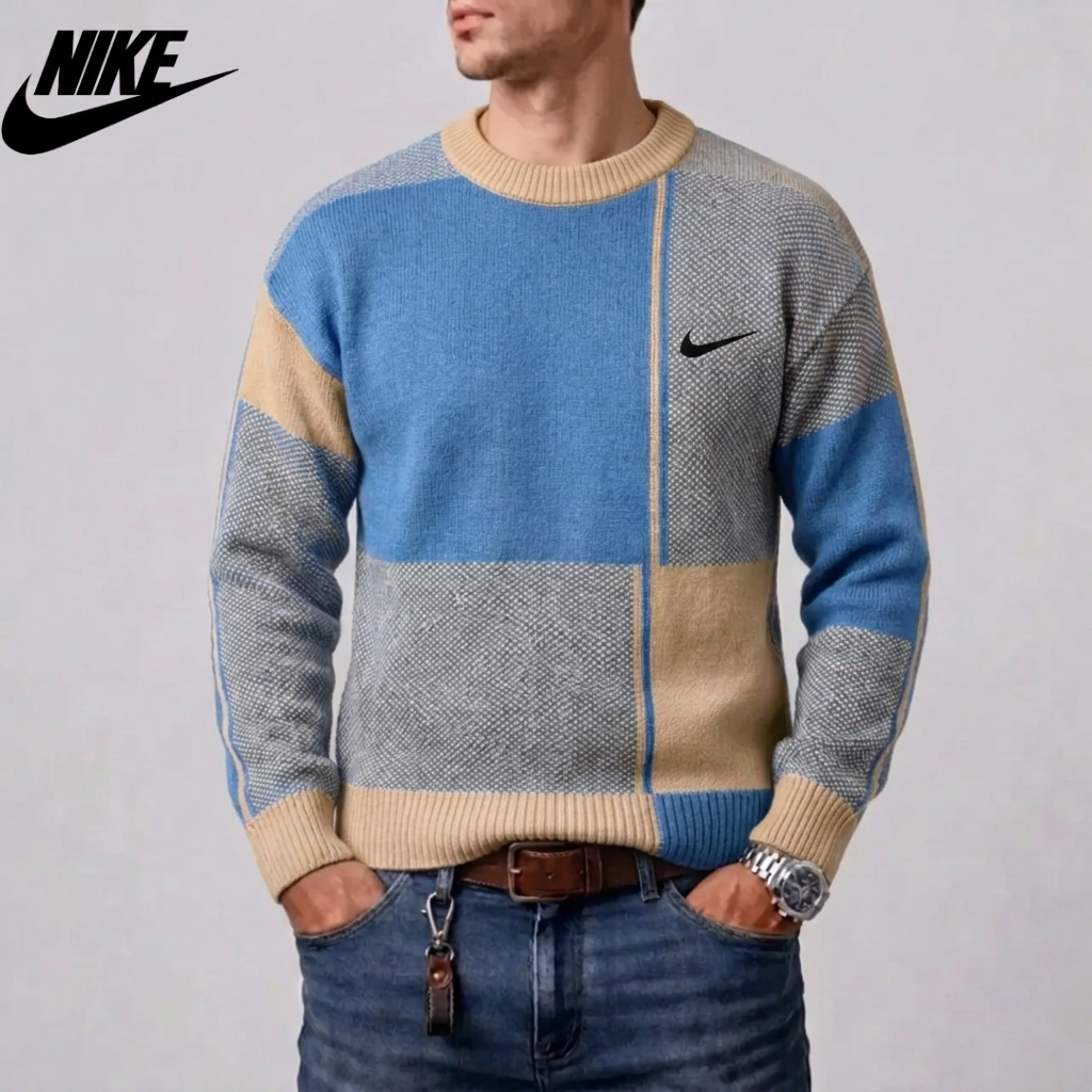 Men's Geometric Knit Sweater