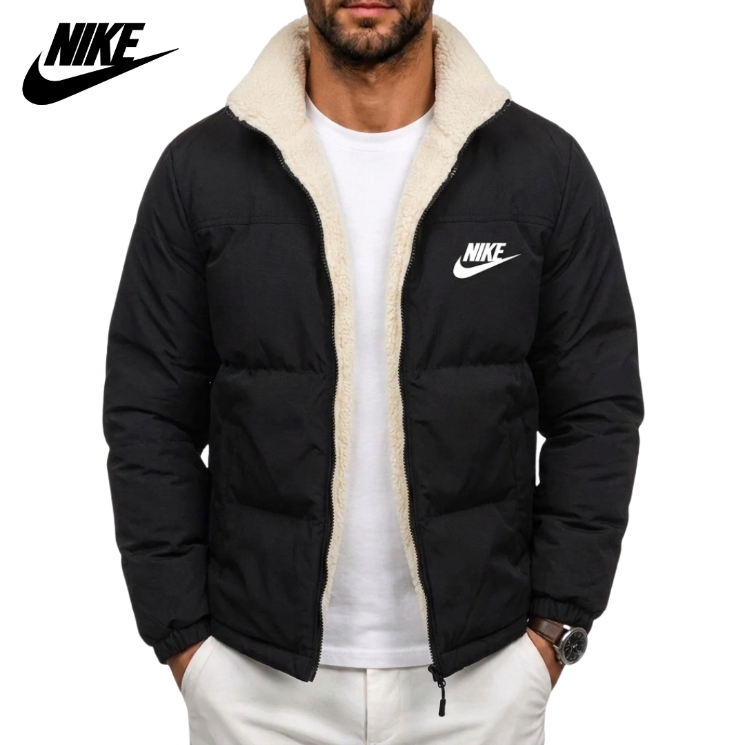 Men's Reversible Fleece-Lined Puffer Jacket