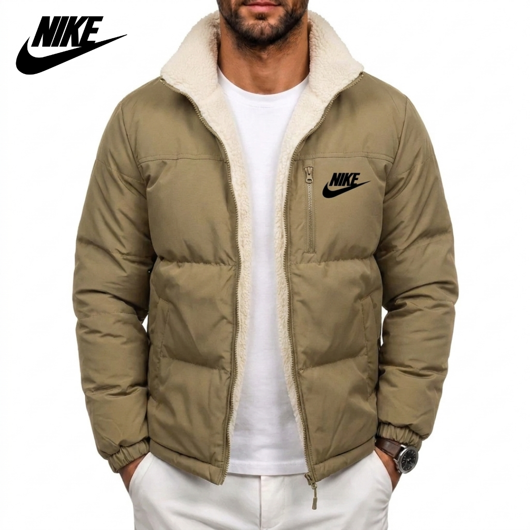 Men's Reversible Fleece-Lined Puffer Jacket