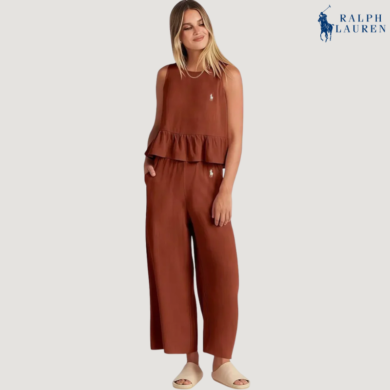 R. Ꮮаᴜгеn Ruffled Two-Piece Set + Free Sun Hat – Buy 1 Get 2