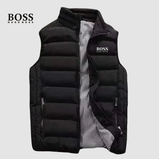 Men's Quilted Stand-Collar Puffer Vest