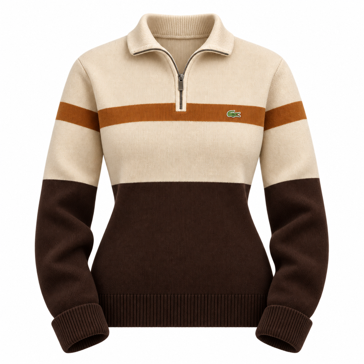 Women’s Colorblock Quarter-Zip Knit Sweater