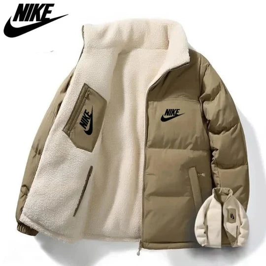 Men's Reversible Fleece-Lined Puffer Jacket