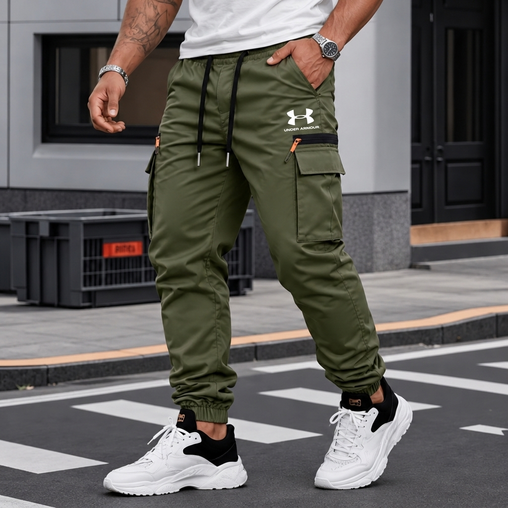 Men's Multi-Pocket Cargo Jogger Trousers