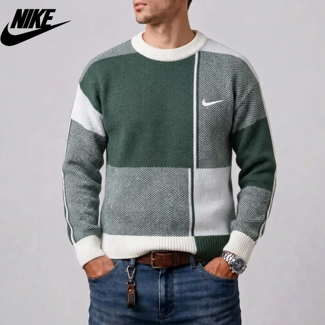 Men's Geometric Knit Sweater