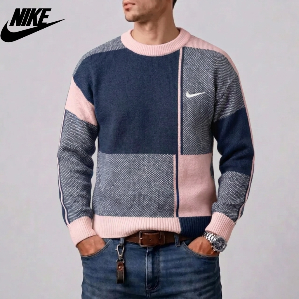 Men's Geometric Knit Sweater