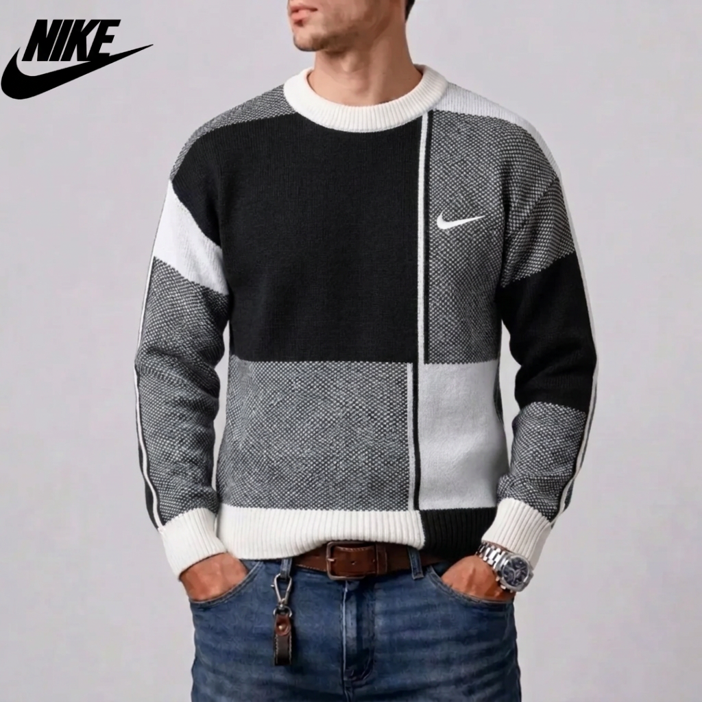 Men's Geometric Knit Sweater