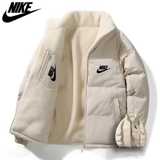 Men's Reversible Fleece-Lined Puffer Jacket
