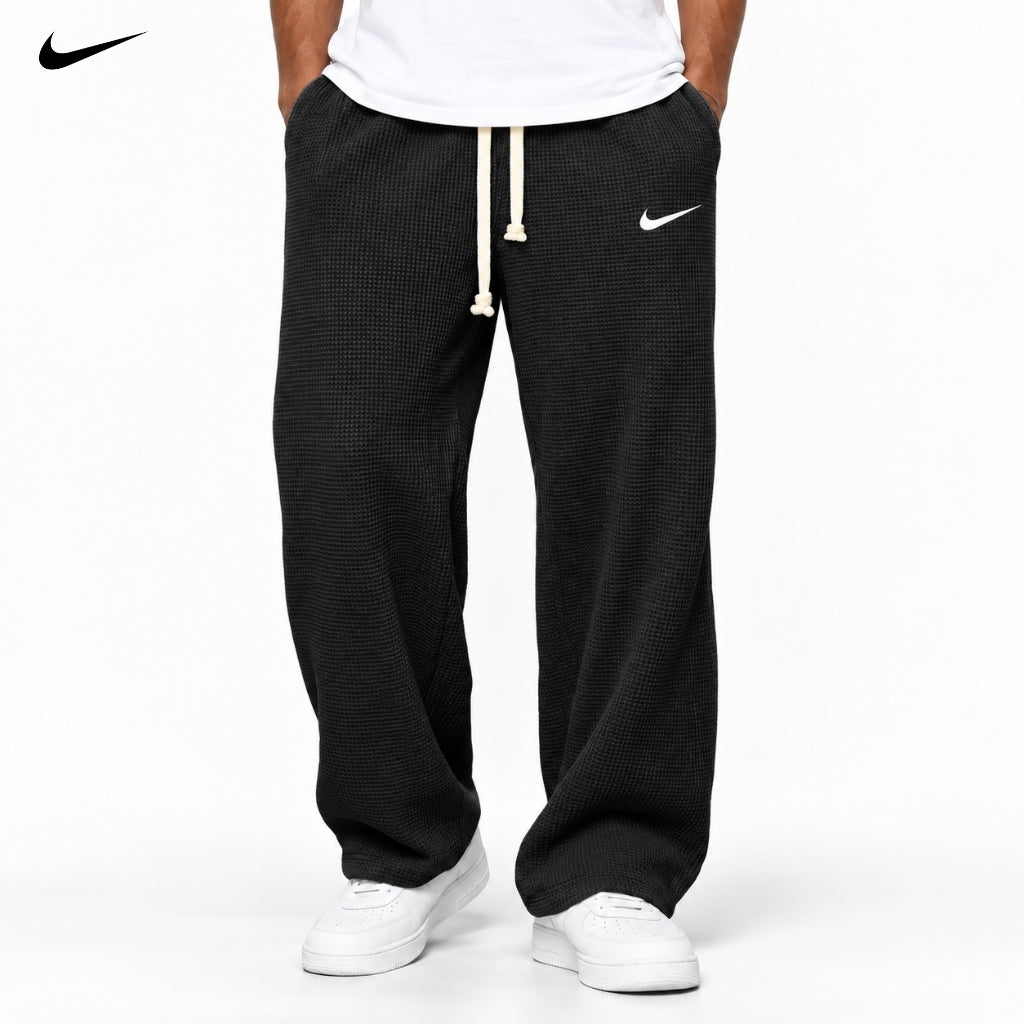 Relaxed Wide-Leg Drawstring Joggers