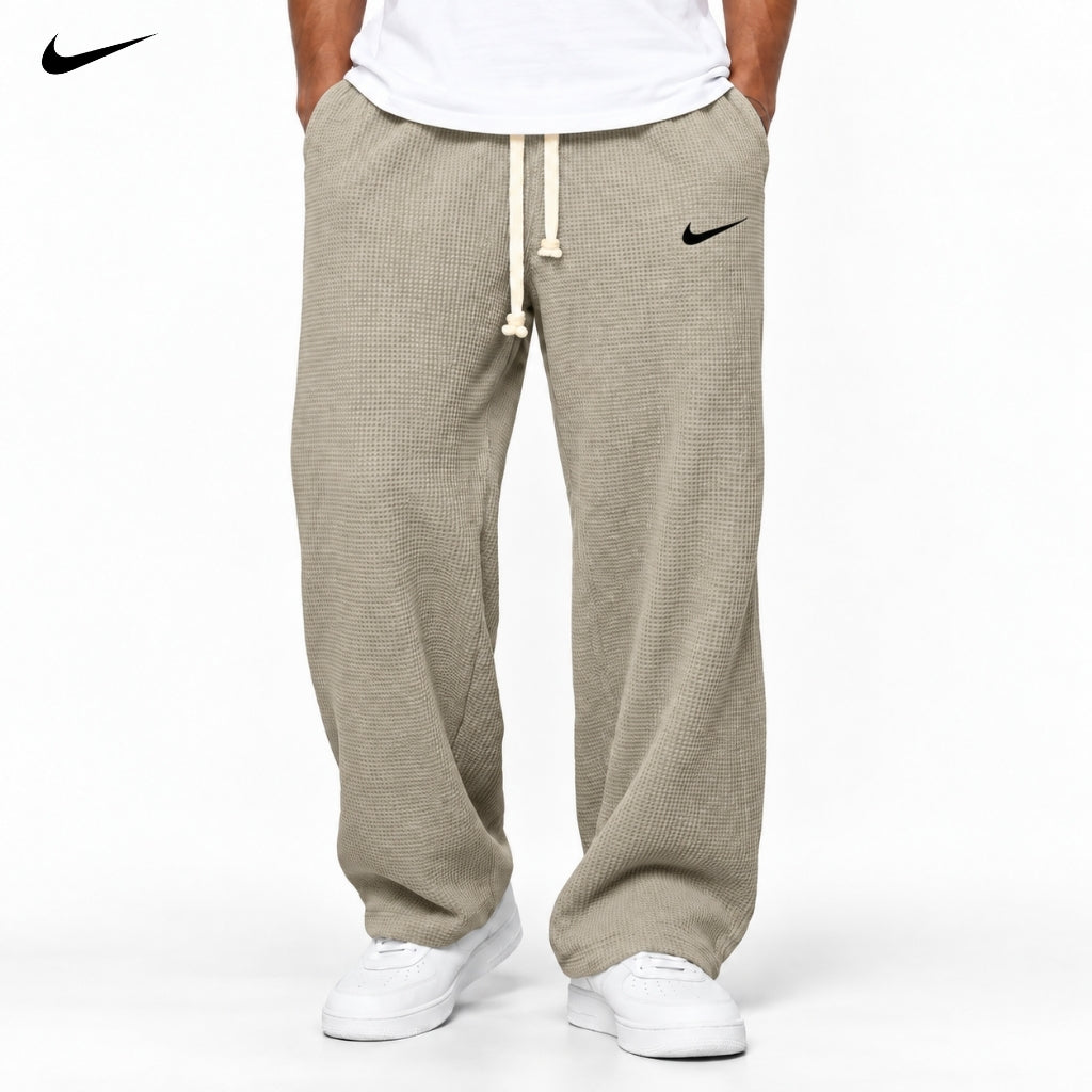 Relaxed Wide-Leg Drawstring Joggers