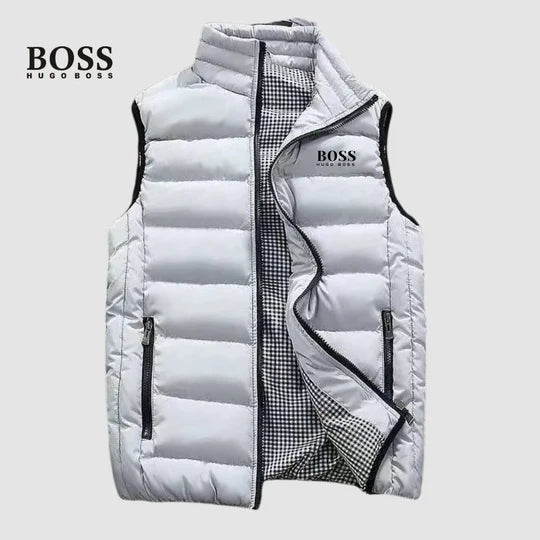 Men's Quilted Stand-Collar Puffer Vest