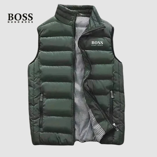Men's Quilted Stand-Collar Puffer Vest