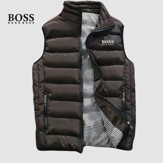Men's Quilted Stand-Collar Puffer Vest