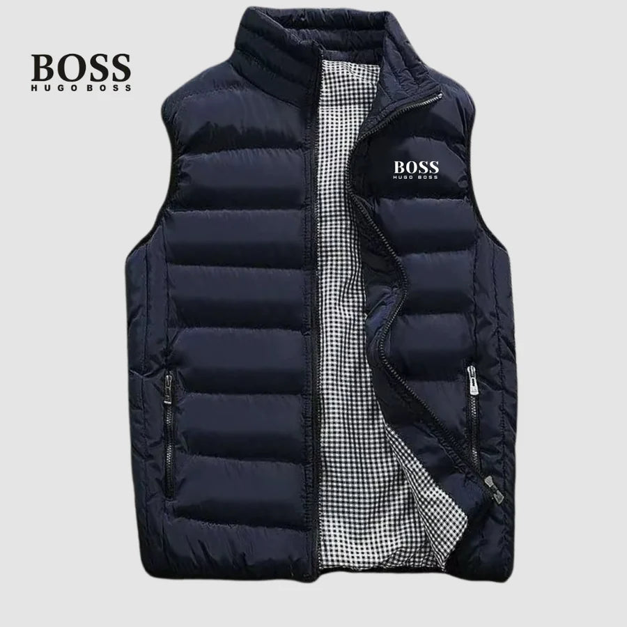 Men's Quilted Stand-Collar Puffer Vest