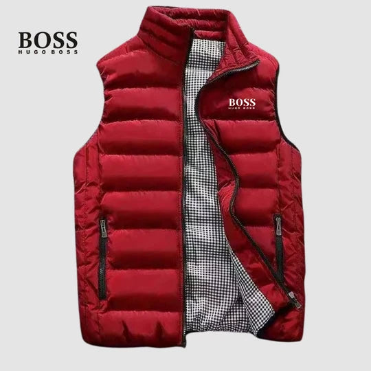 Men's Quilted Stand-Collar Puffer Vest