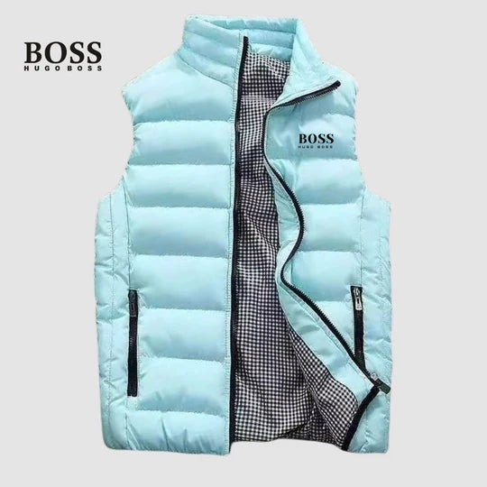 Men's Quilted Stand-Collar Puffer Vest