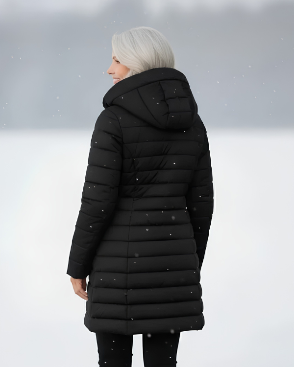 Quilted Hooded Longline Coat