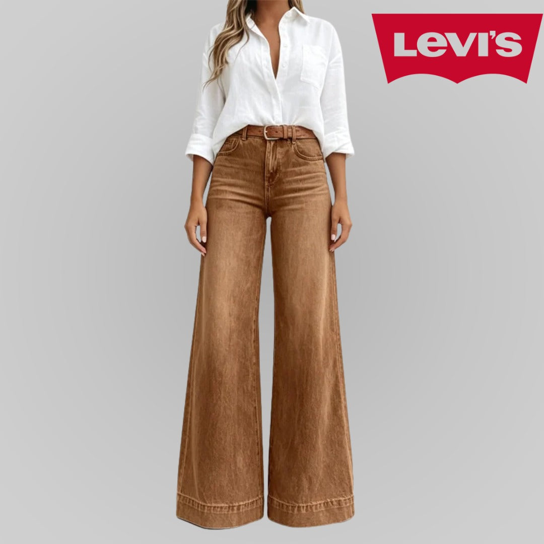 Women's High-Waisted Wide-Leg Jeans