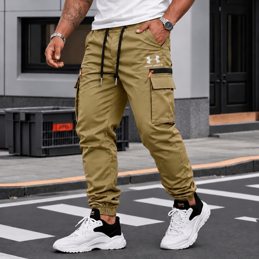 Men's Multi-Pocket Cargo Jogger Trousers