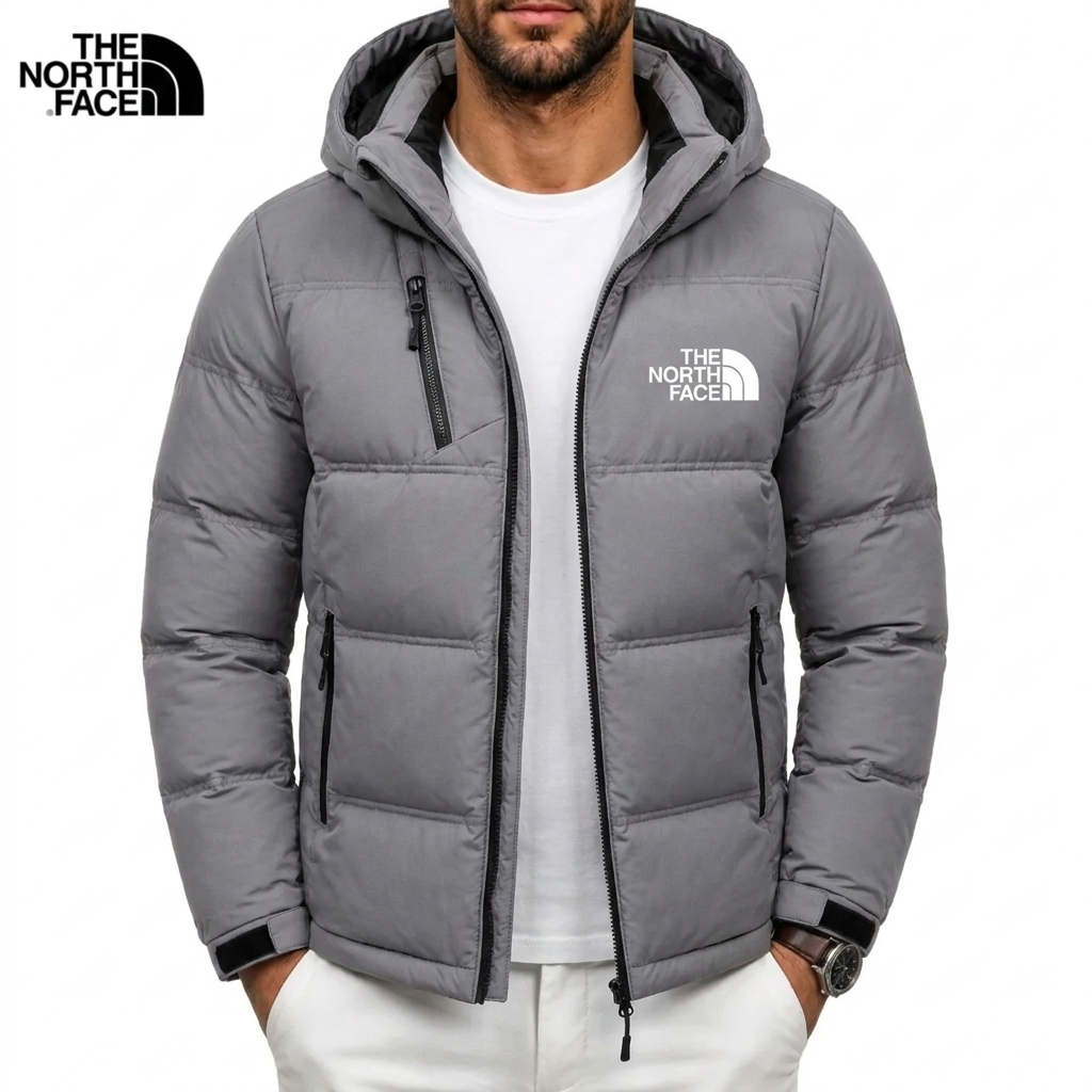 Men's Hooded Quilted Puffer Jacket